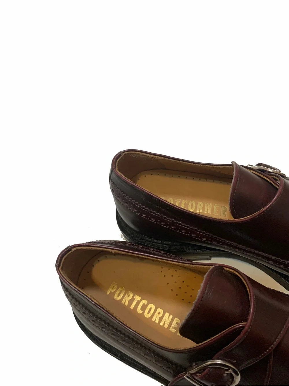 Men's Leather Monk Strap Brogues